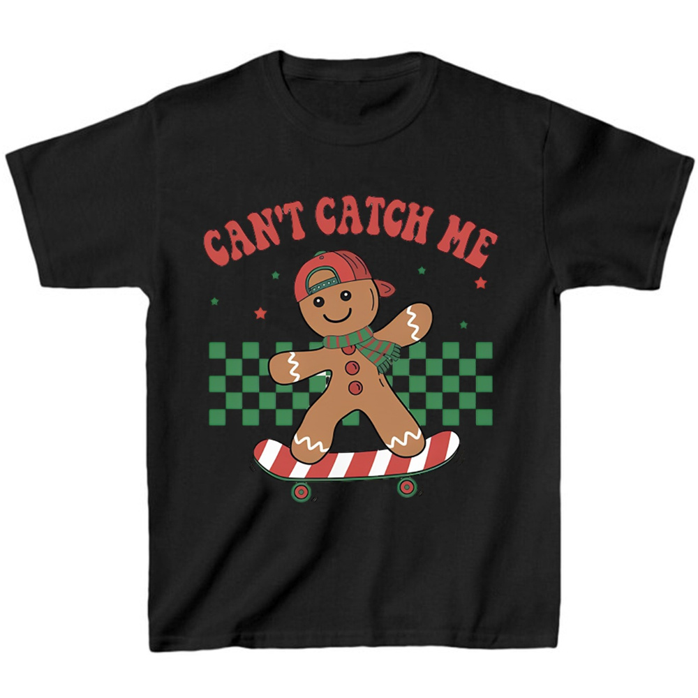 

Merry Christmas Boy Skateboarding Gingerbread T-shirt, Boys Kids T-shirt, Best Gift For Boys Kids On Christmas, To Wear