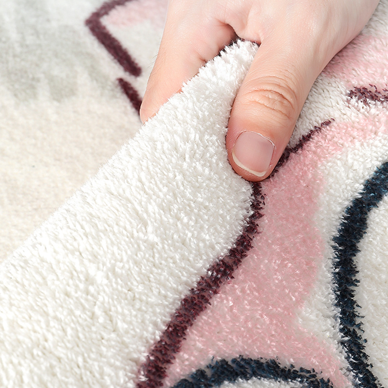 1pc of imitation cashmere 1000g m density 1cm thickness 50x80cm 19 7x31 5 inches a plaid pattern carpet suitable for living room bedroom bedside long rug soft and fluffy carpet cute home decoration carpet ideal as a holiday gift for Product details 8