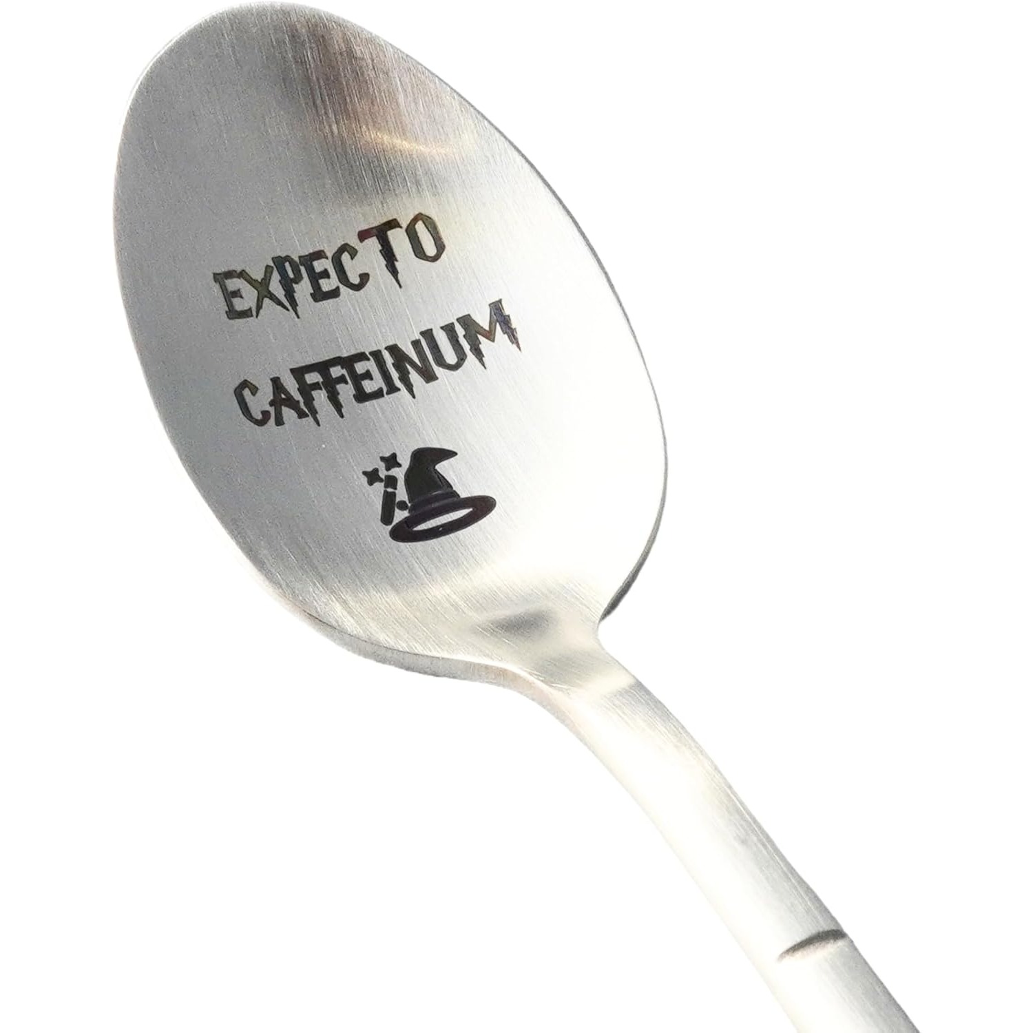 1pc – Engraved Spoon With " Caffeinum" | 7. Stainless Steel Coffee Spoon, Gift For , Safe For Dishwasher