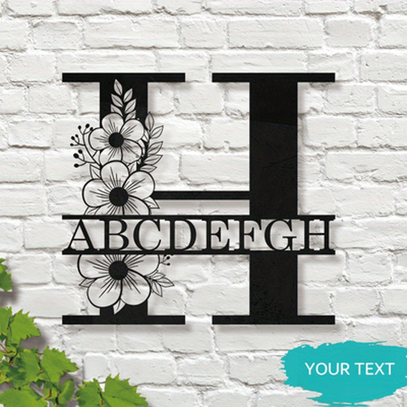 customizable iron monogram   elegant personalized name sign with   ideal for home decor wedding favors and special celebrations suitable   14 details 1