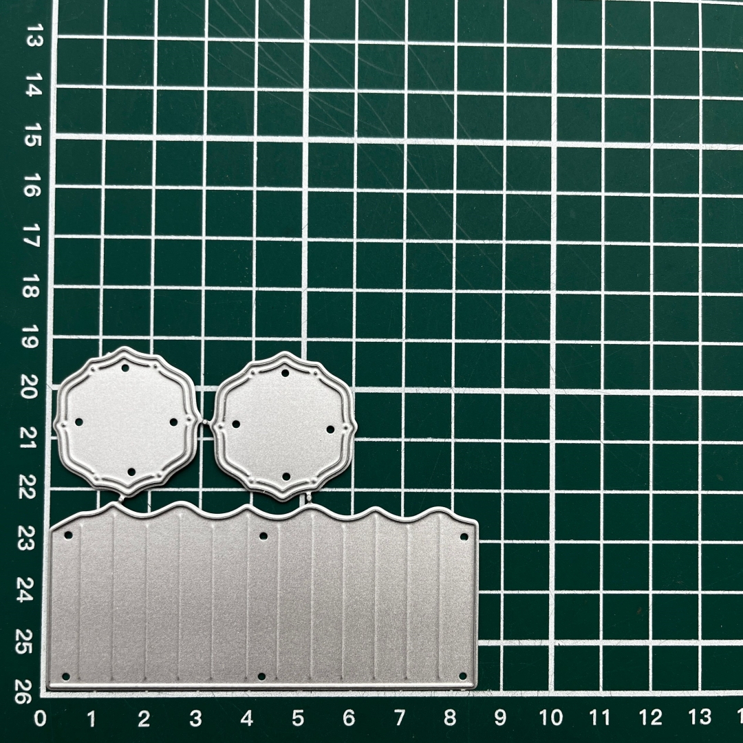 New Rosette Metal Cutting Dies With Decorative Borders For Diy Card Making Templates, Handmade Craft Decorations