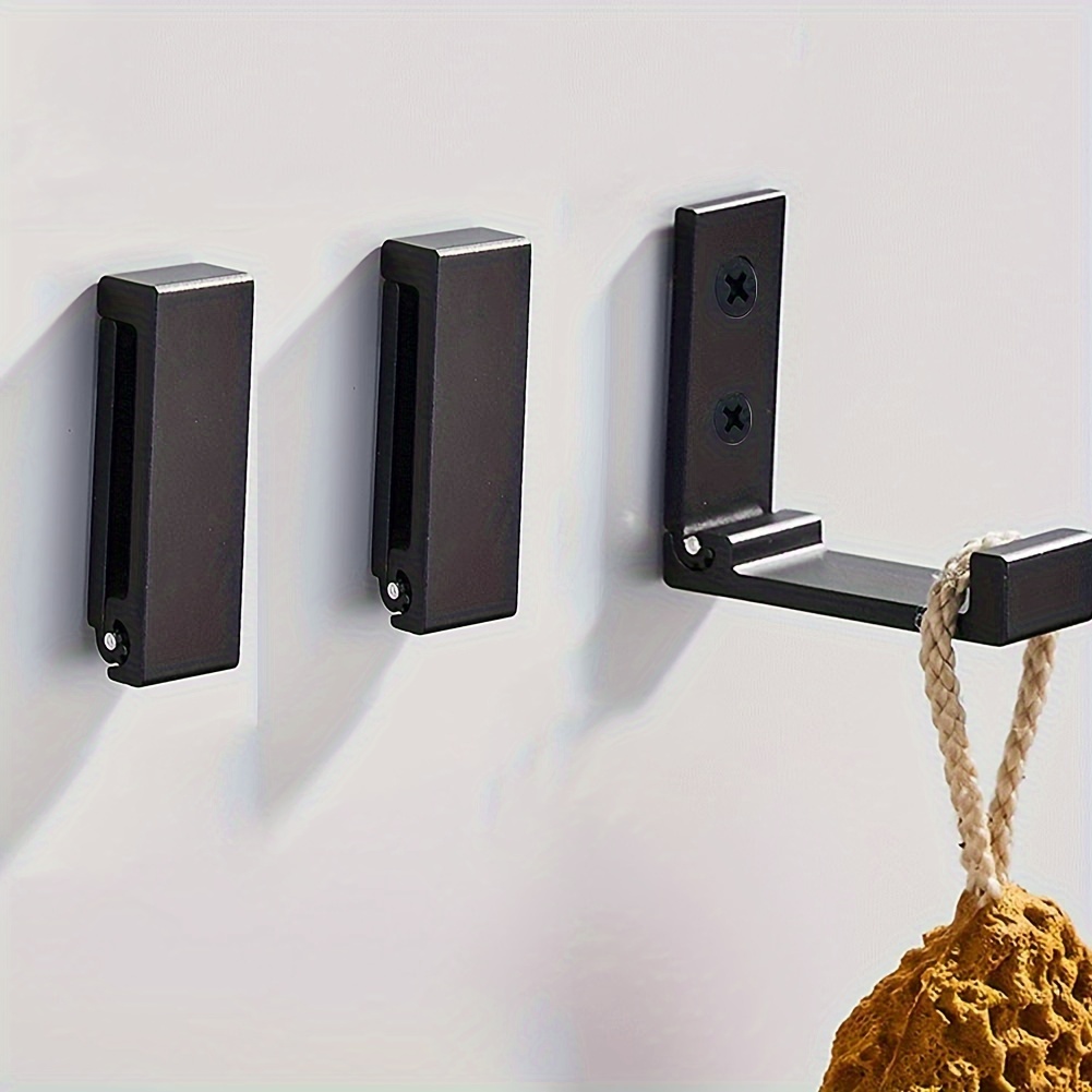 

5 Anti-rust Aluminum Golden Folding Coat Hooks - Wall-mounted, Heavy-duty Golden Metal Hangers, Used For Hanging Coats, Towels, Hats, Bags, And Fitness Equipment. Includes Accessory Screws.