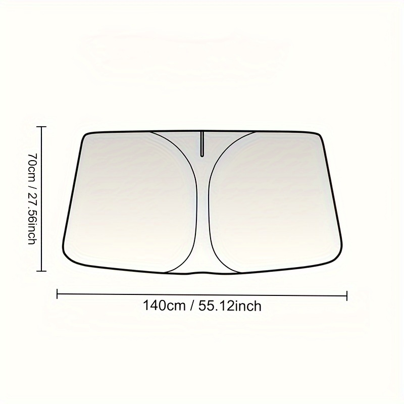 Image of 2026 New Car Sunshade, Roll-up Type Front Window Sunshade And Insulation Curtain, Sunshade For Car , Upgraded Shading And Sun Protection For Universal Car Visors And Insulation Films