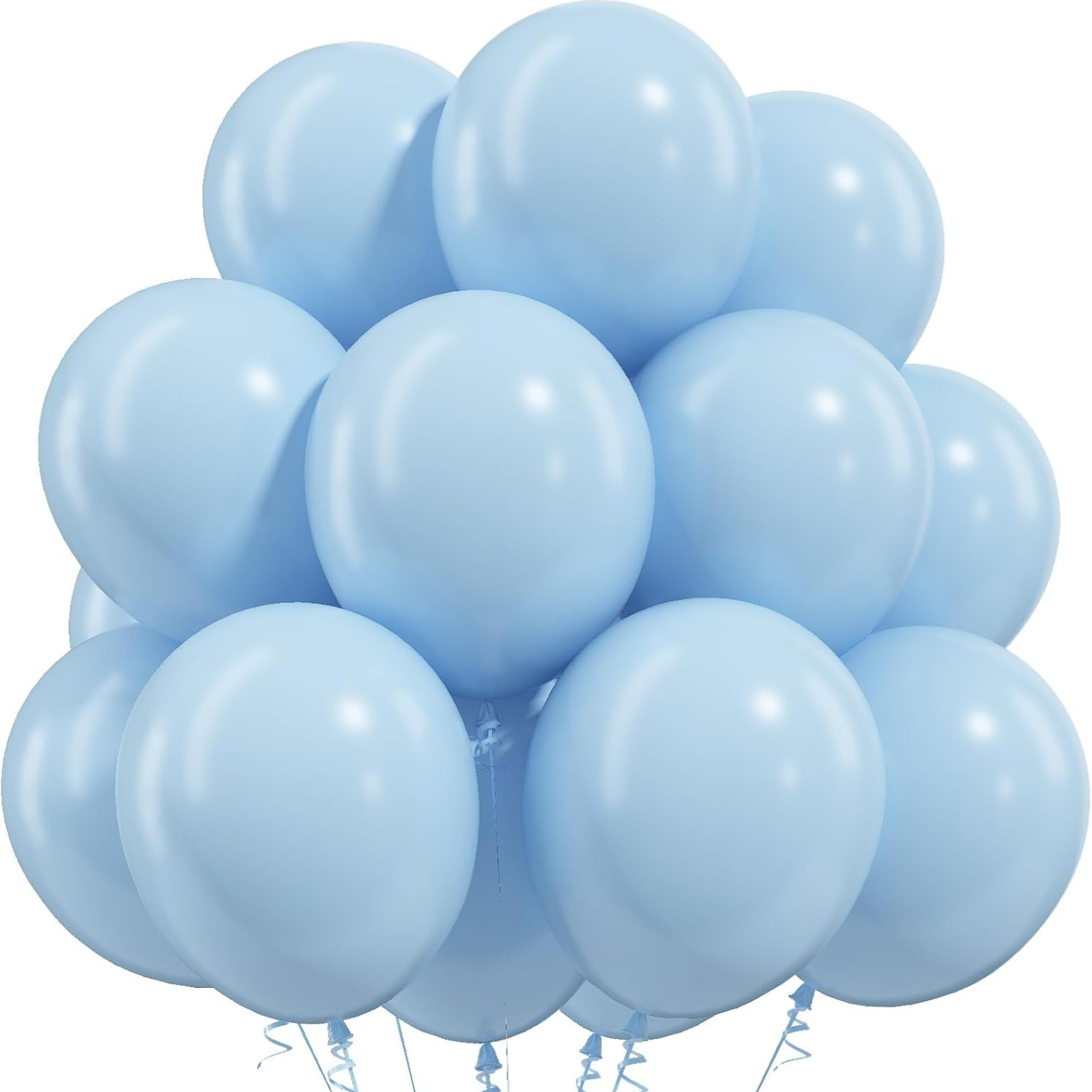 TEMU Palloncini Blu Macaron, confezione da 85, palloncini blu in lattice da 10 pollici per feste di compleanno, laurea, Halloween, matrimonio, ,