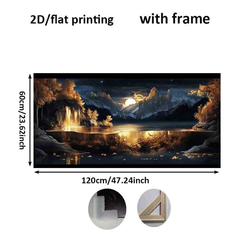 TEMU 2D Plat, 2D Plat, Une seule pièce de 2D/Plat mesurant 23.62 pouces par 47.24 pouces (60 cm par 120 cm) avec une représentation moderne d'une