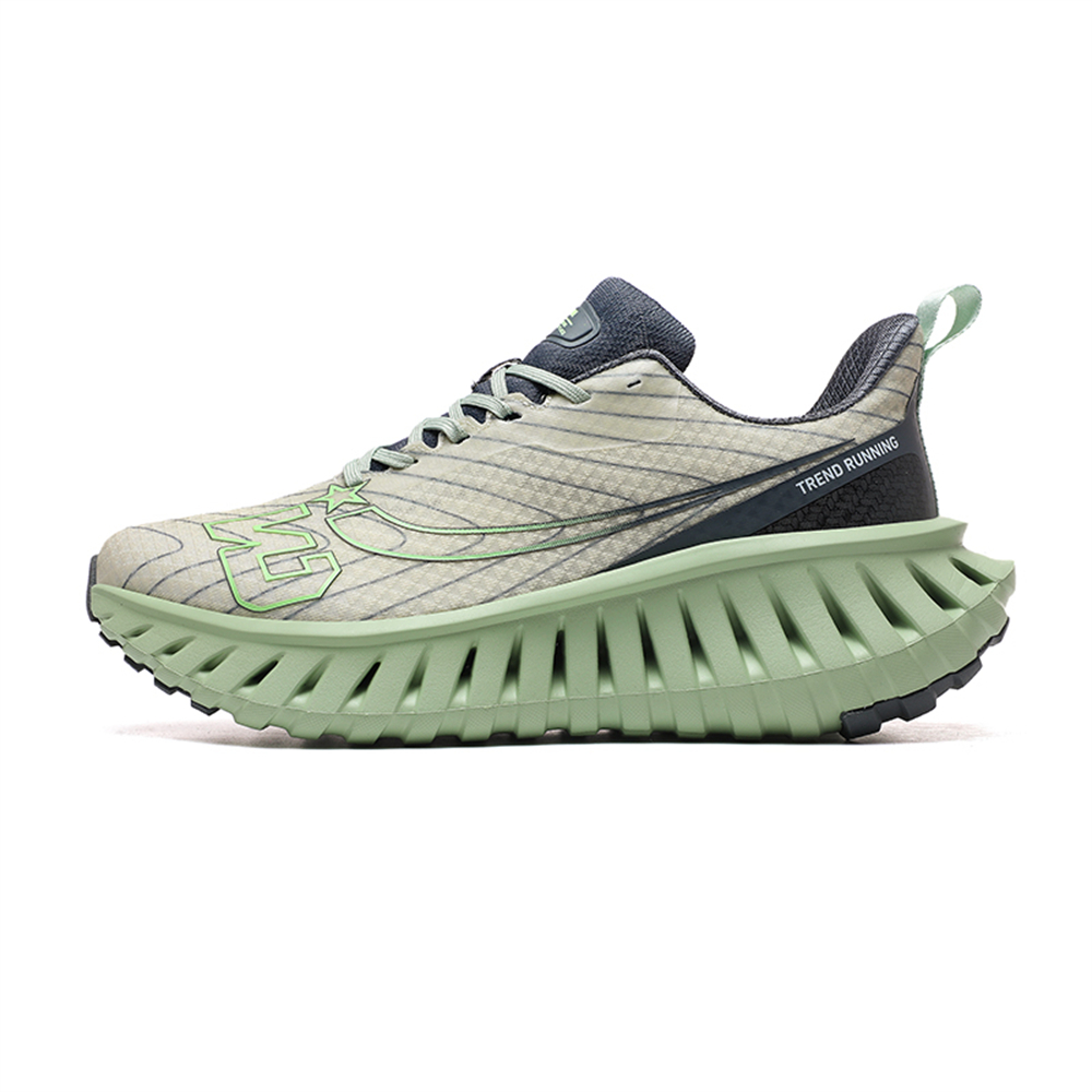 Carbon Plate Technology - Men's Road Running Shoes, Thick-Soled Casual Sneakers for Men, Comfortable and Breathable Fabric Upper, Cushioning and Shock-Absorbing MD Midsole, Slip-Resistant and Wear-Resistant Rubber Outsole, Low-Top Lace-Up Closure