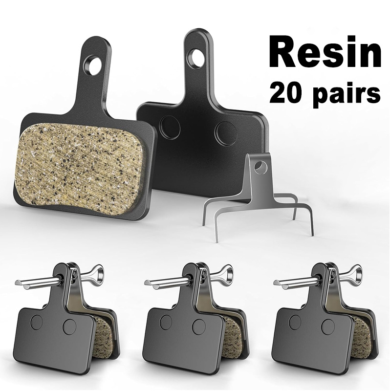 Bike Brake Pads, 20 Pairs Resin Bicycle Brake Pads, Brake Pad Fits For M575 M515 T615 T675 M505 M495 M395 M486, For Mountain Bike