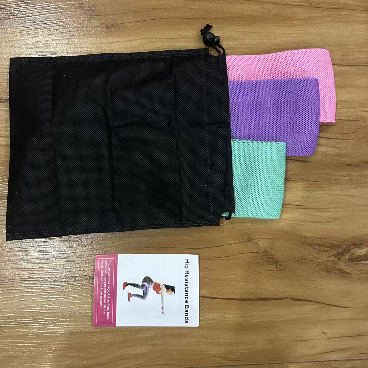 TEMU Juego de 4 bandas elásticas de resistencia para yoga y sentadillas profundas - 3 niveles de + 1 bolsa de almacenamiento portátil. Fitness en
