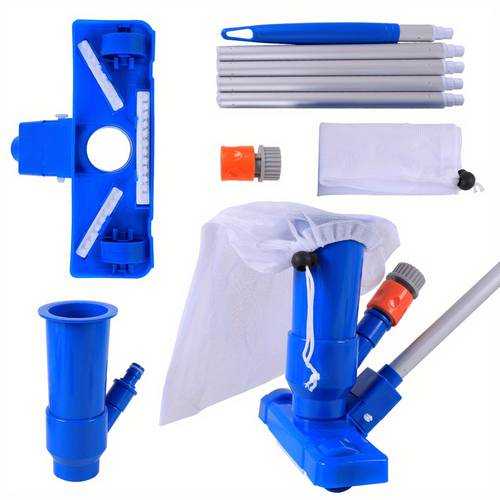 handheld mini pool vacuum cleaner set swimming pool with brush pole for above ground inflatable pool hot tub pond spa lake and fountain