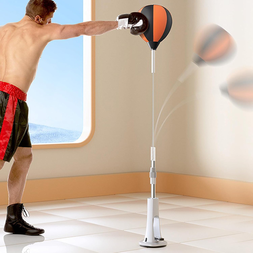 Image of Punching Bag With Stand - Punching Bag - Freestanding Punching Ball Speed Bag With Stand Boxing Gear Trainer Punching Ball Hand-eye Coordination Workout Kit Boxing Bag For Teen Adult