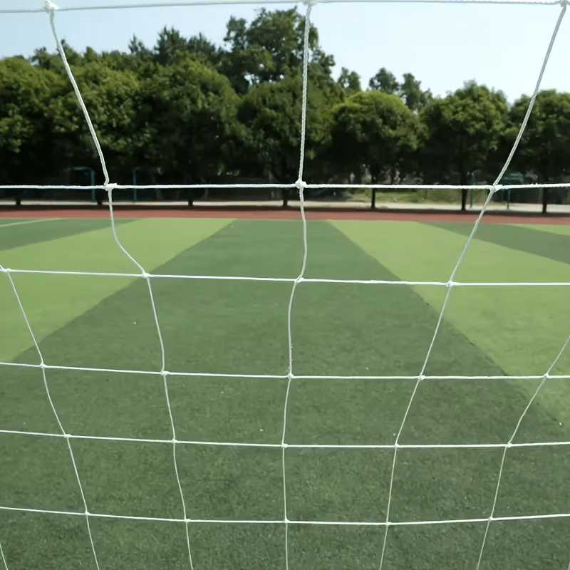 Portable Folding Soccer Goal, Heavy-Duty Yet Lightweight Training Goal (White Net Without Crossbar), Integrated Quick Fold Design, Suitable for Yard, Beach, And Park Use, Specifically for Adult And Team Outdoor Training