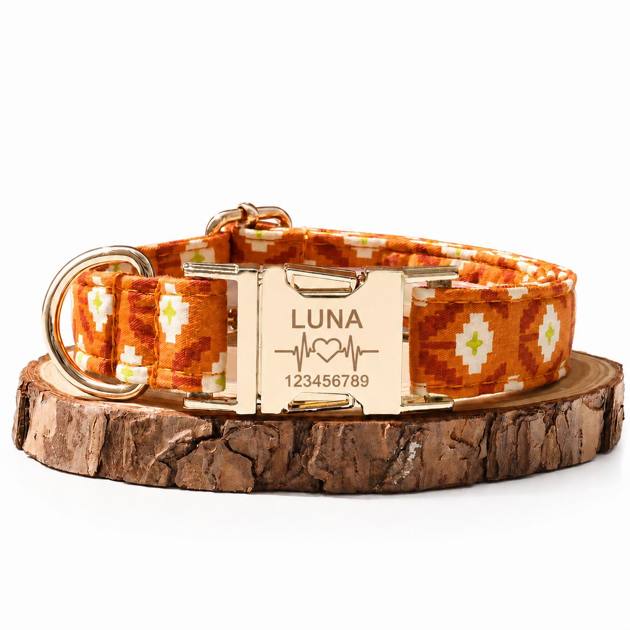 Custom Name & Phone Number Pet Collar, Universal Personalized Design
