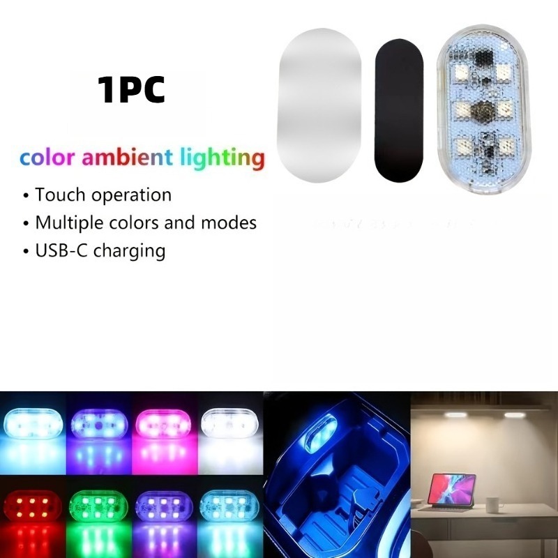 Mini Touch Lamp, Indoor Multicolor LED Ambient Light