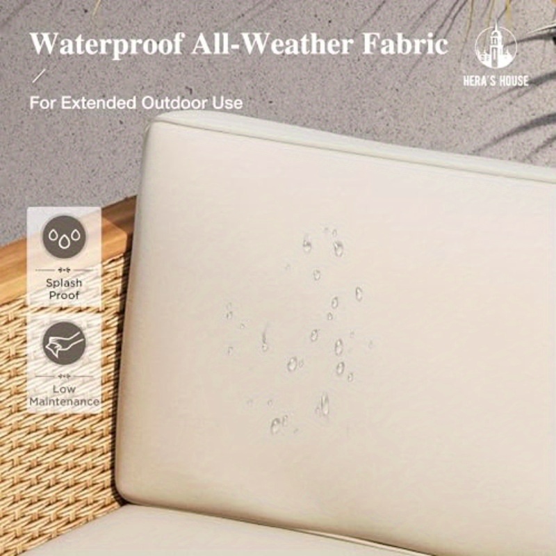 3pcs All-Weather Wicker Patio Furniture Set - Yellow Rattan Sectional with Lounge Sofa, Coffee Table & Side Tables for Outdoor Lawn, Garden, or Balcony, Outdoor Patio Furniture, Garden Seating, Modern Outdoor Decor, Durable Outdoor Furniture