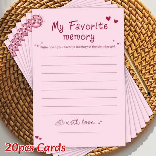 20 party game cards suitable for weddings birthdays class reunions and other a memory challenge trivia game as a decoration and a party favor made of pp material ideal for social and nostalgic themed