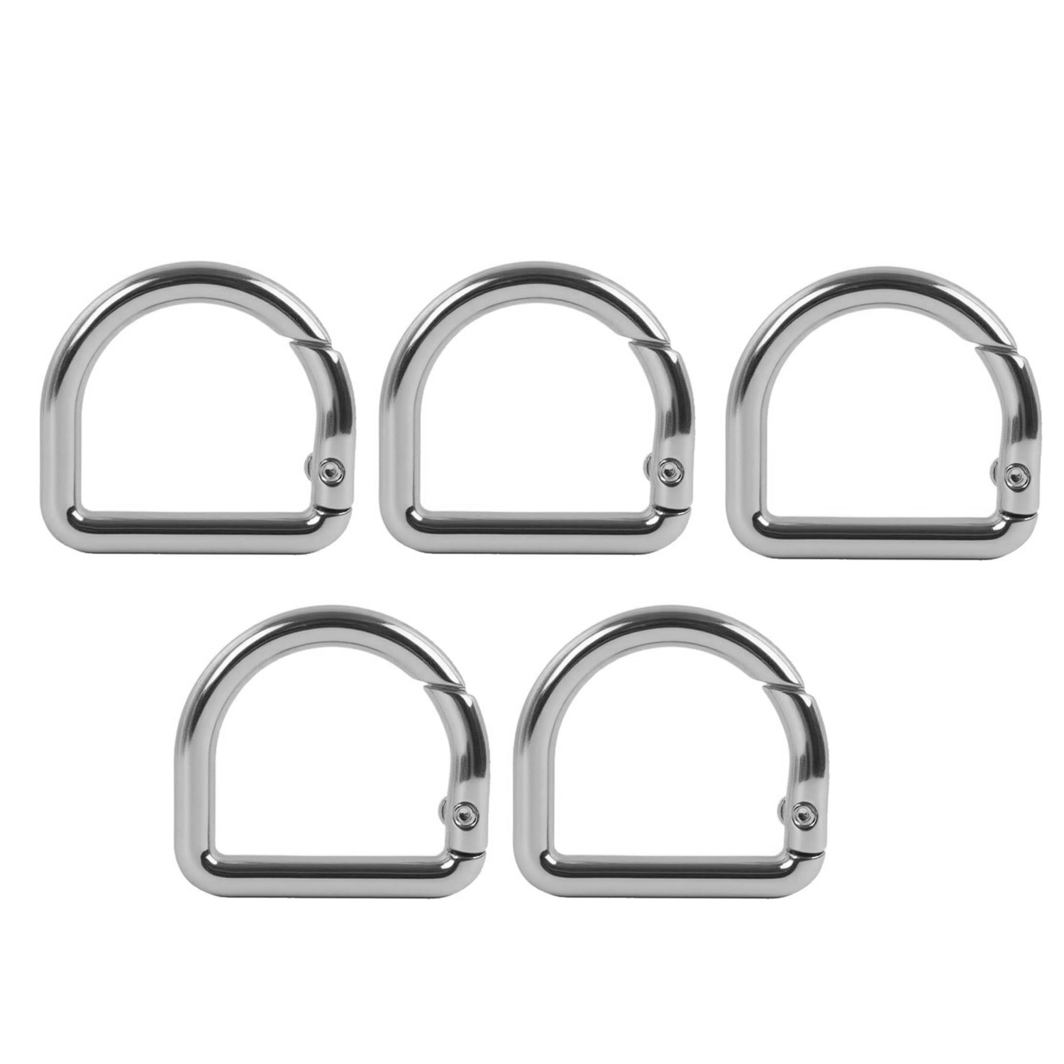 5pcs D- Hook Clips, Quick-release Design For Purse Straps, Belts, Handbags, Backpacks, Wallet Making, Diy Wallet Making