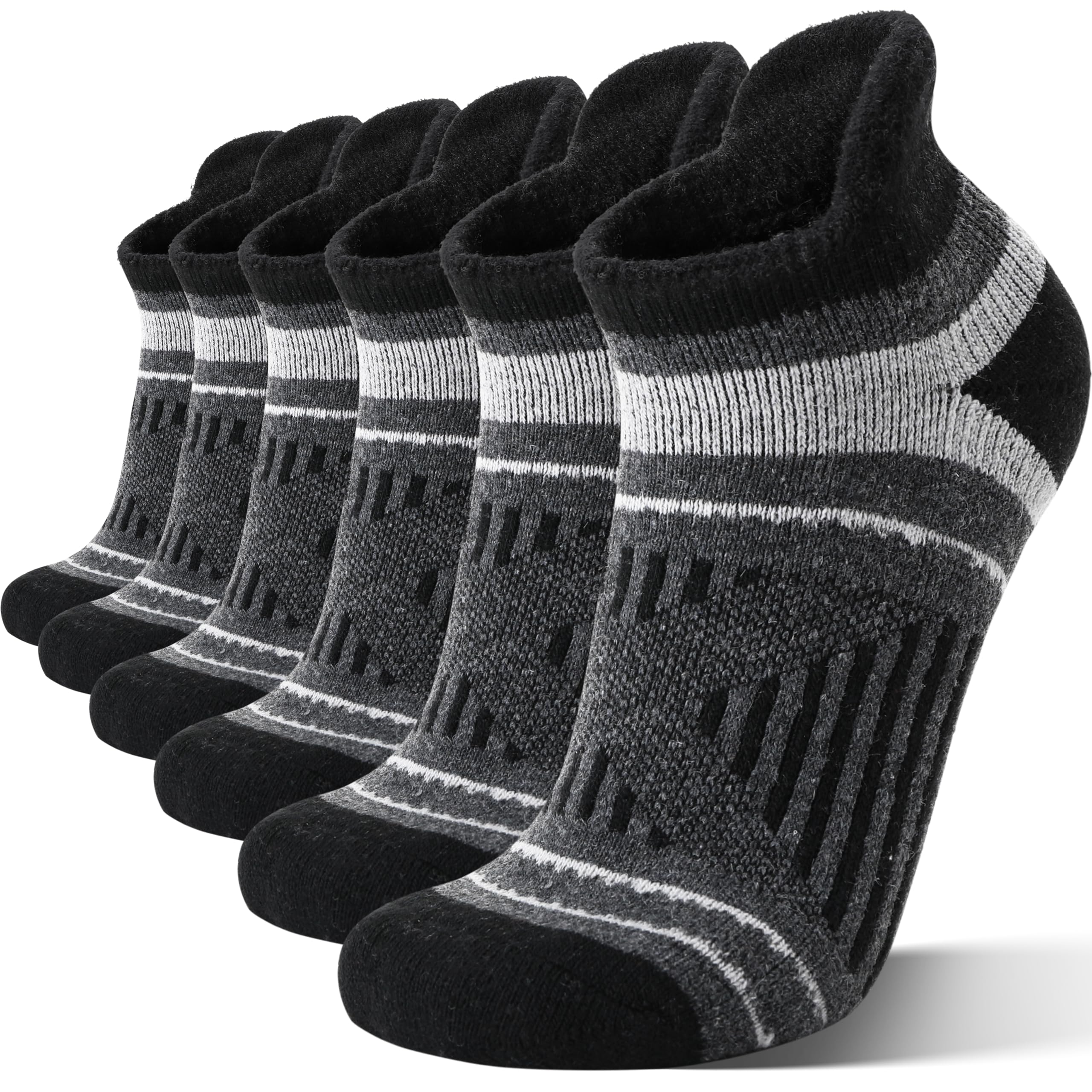 Merino Wool Ankle Socks Compression Support Thick For Men Women Hiking Running Sports Socks 6 Pairs