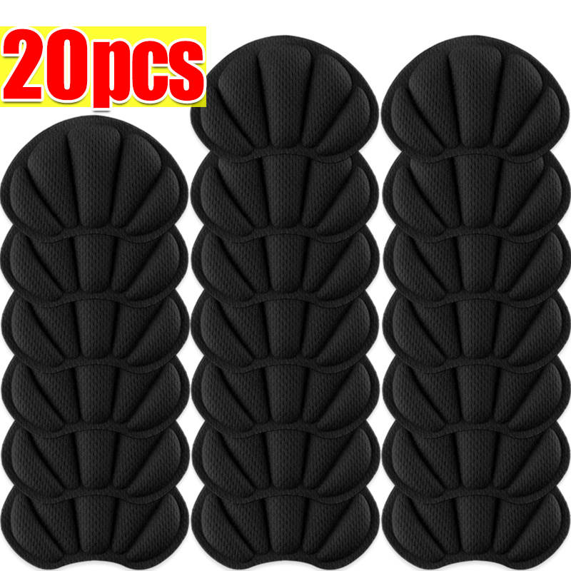 20pcs Of Shoe Insoles, Heel Pads For Sports Footwear, Adjustable Size Foot Pads, Heel Protectors With Back Adhesive