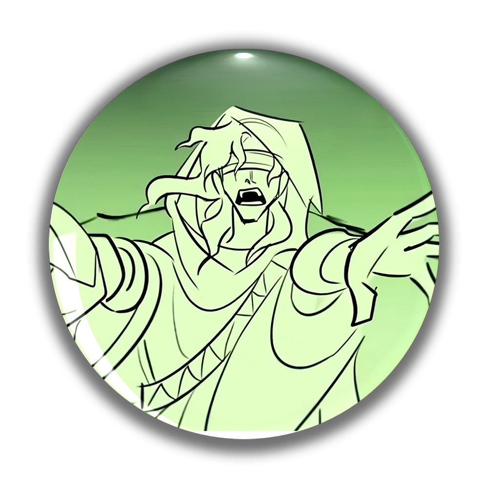 TEMU Men's Fashion - Anime Cartoon Circular Badge, Unisex Pin, Suitable For Exquisite Accessories Such As Clothing, Backpacks, And Hats, Suitable For