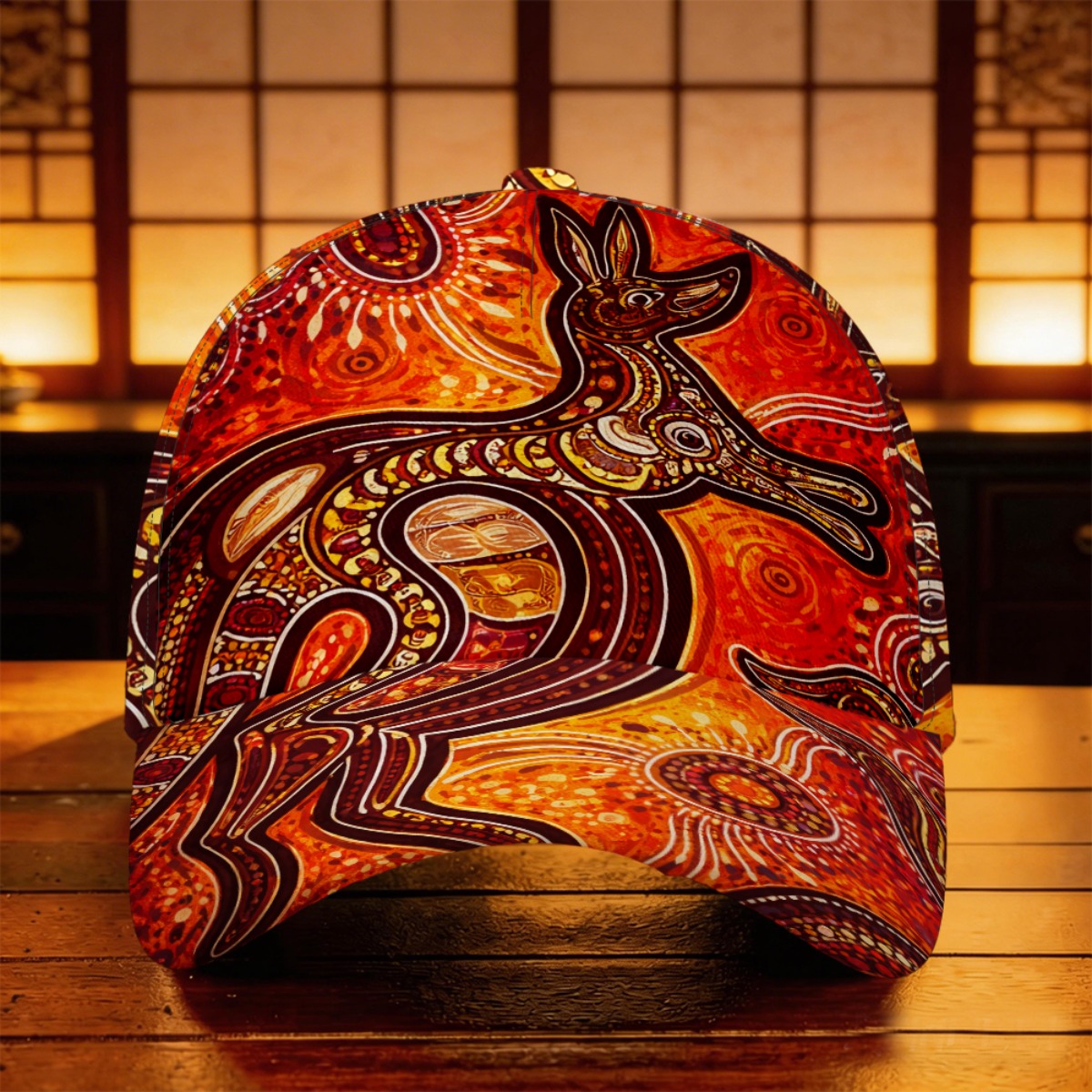 TEMU 1pc Kangaroo Art Baseball Full Print Pattern Sports Ideal Gift Christmas Gift Fishing Trip Cycling Skateboarding Polyester Driver