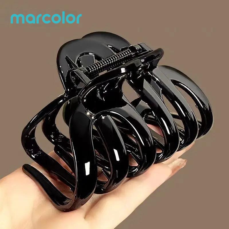 TEMU Pince à cheveux haute Marcolor avec vintage , pince à cheveux requin de citrouille pour la nuque, accessoire cheveux haut de gamme pour femmes