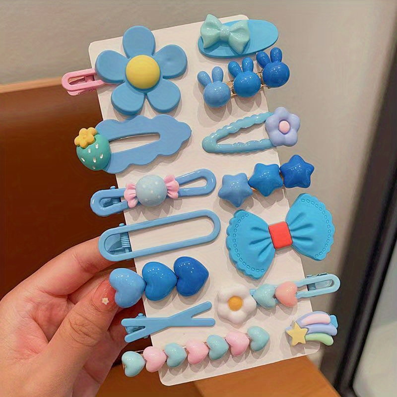 14pcs korean style hair clip set summer ins high end fairy - Temu