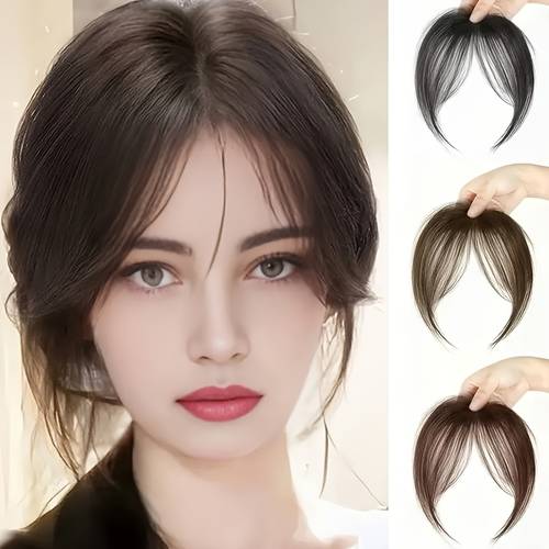 womens lightweight breathable bangs clip in wig loose curly hairpiece for volume and look for everyday styling easy to style with heat tools adds volume and texture hair wigs versatile hairpiece hairpiece