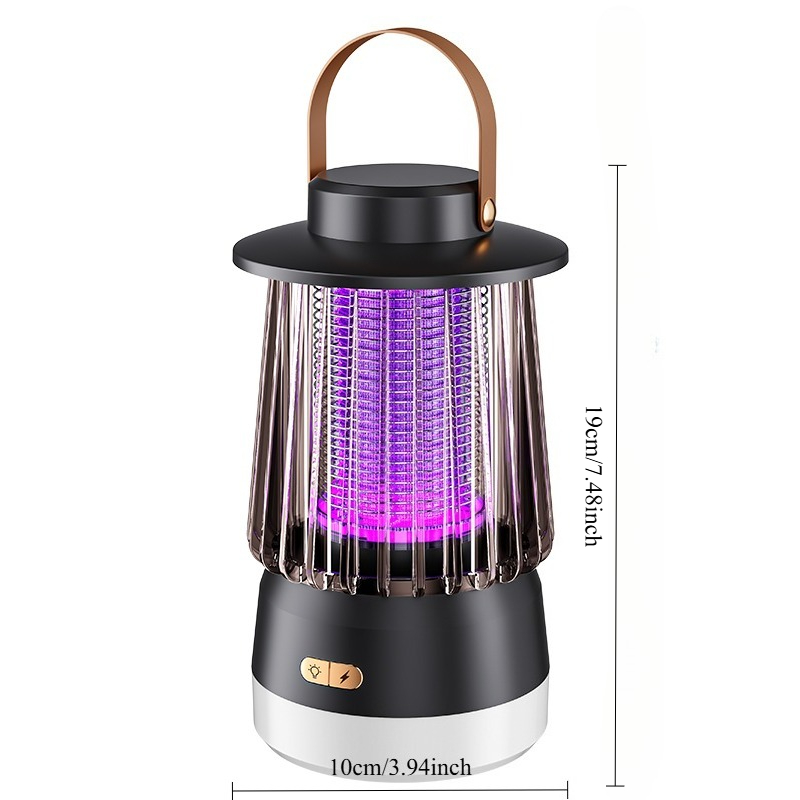 Image of Portable Silent Household Insect Killer Lamp, Energy-efficient Long-lasting Trap For Mosquitoes & Flies, Insect Catcher For Living Room, Bedroom, Kitchen