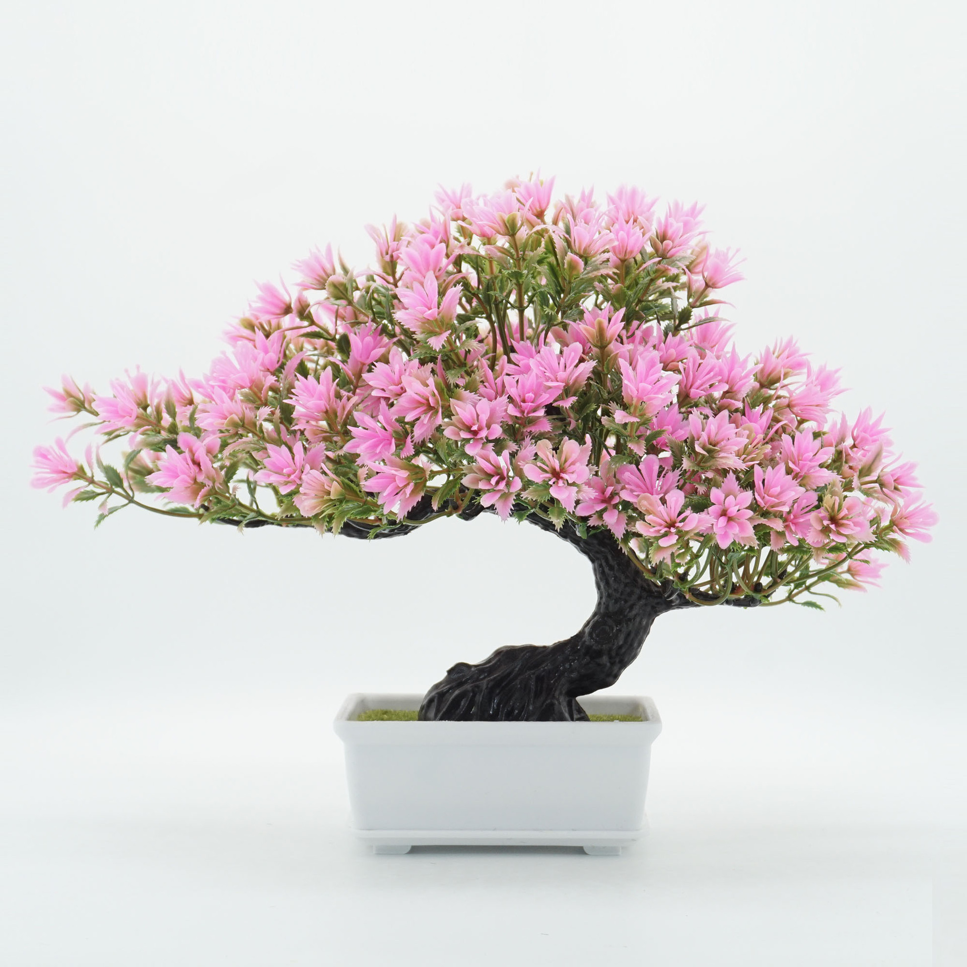 1 Roze dennenbonsai decoratieve potplant