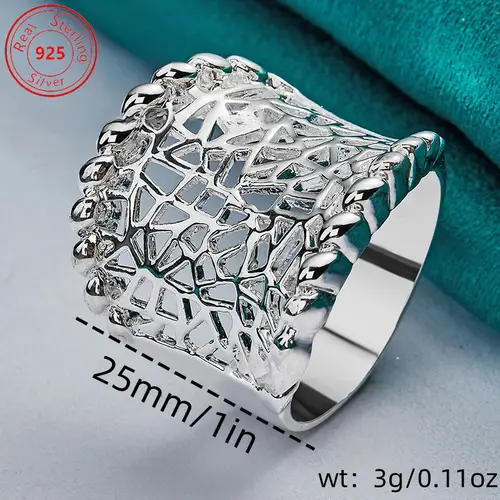 925 pure silvery braided ring bohemian retro ethnic style suitable for perfect feminine charm valentines day mothers day gift
