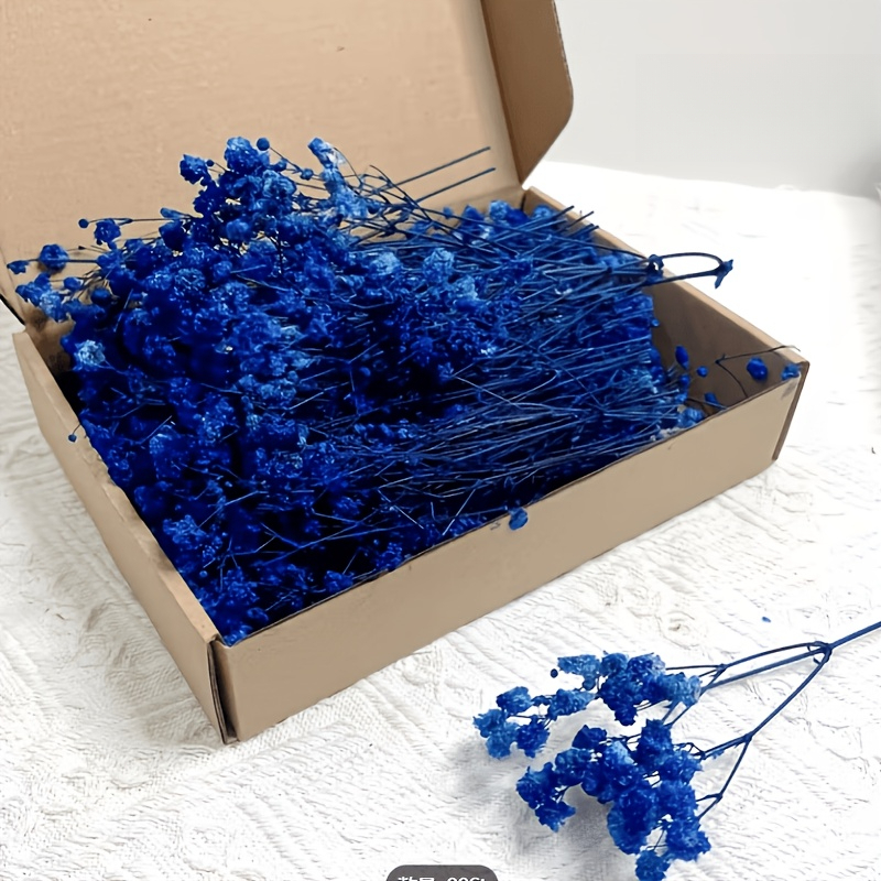 TEMU 59 piezas de mini esmeraldas realistas premium de otoño e invierno | Flores florales naturales azul real, para , de boda, decoración para hacer