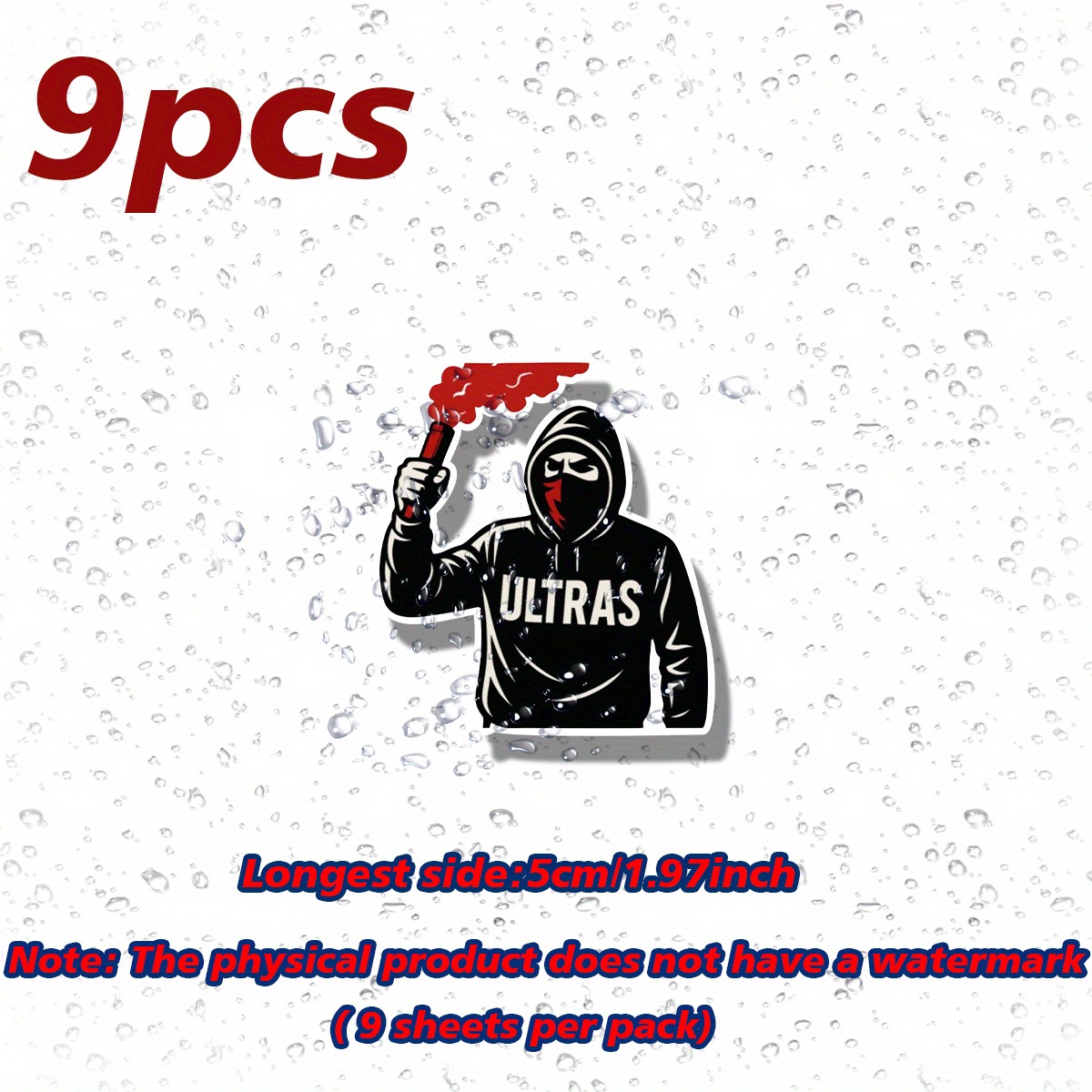 9pcs Ultras Sticker Vinyl Car Decals - For Car Bumpers, Windows, Laptops, Trucks, , Water Bottles, - Durab Le And Versatile