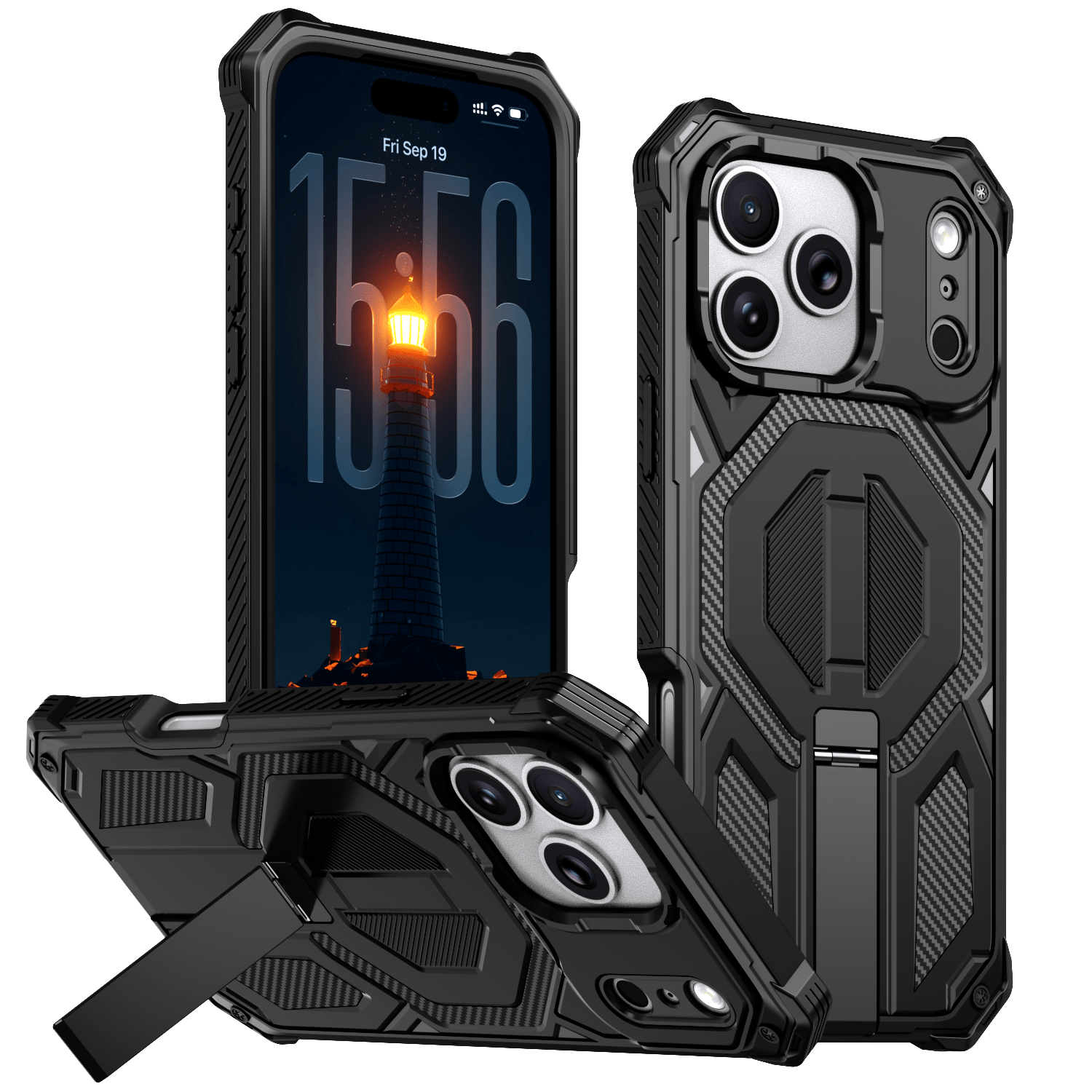 TEMU Phone Case: Drop-proof Case With Stand, Protective Cover Suitable For Iphone 18 Pro Max, Iphone 17 Pro Max, Iphone 16 Pro Max, 15 Phone Case,