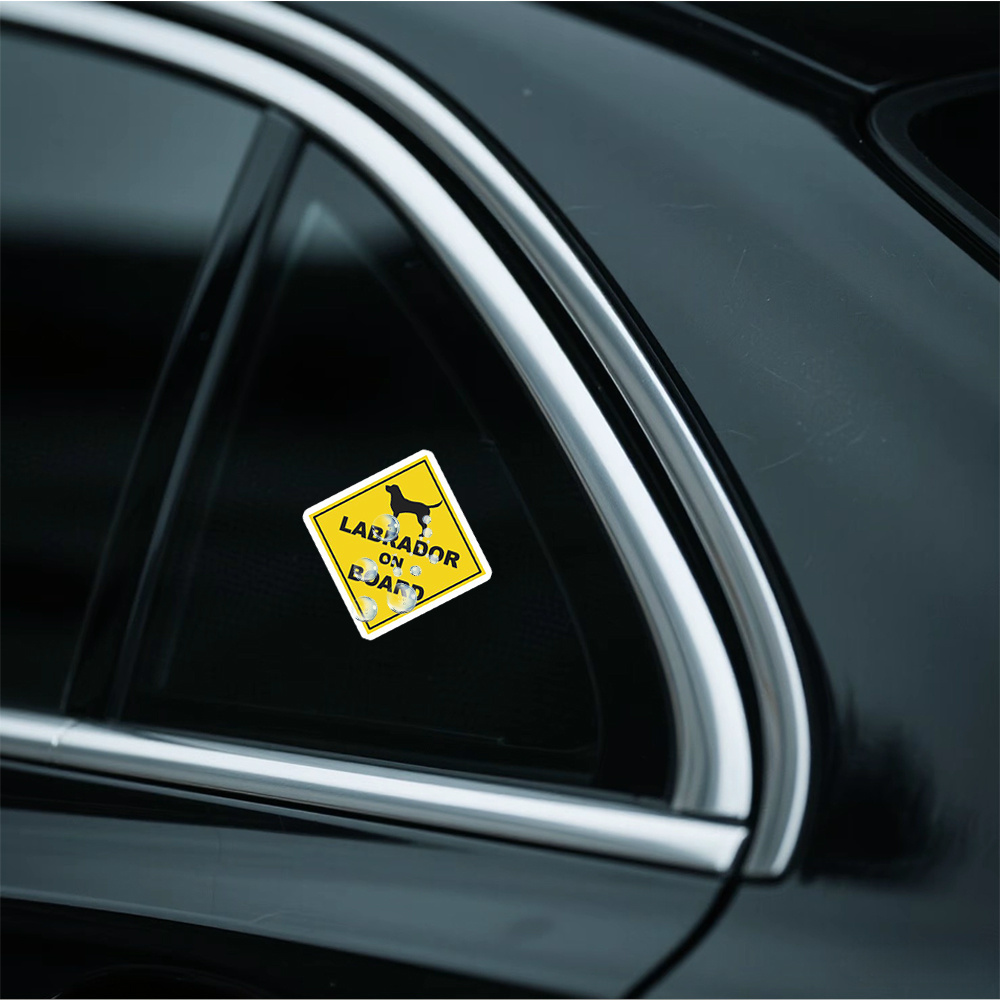 Labrador Dog Sticker Waterproof Vinyl Decal - Cute Labrador Puppy Anime Suitable For Motorcycles Laptops Toolboxes Guitars Scooters Durable Scratch-resistant Irregular Shape Plastic Surfaces