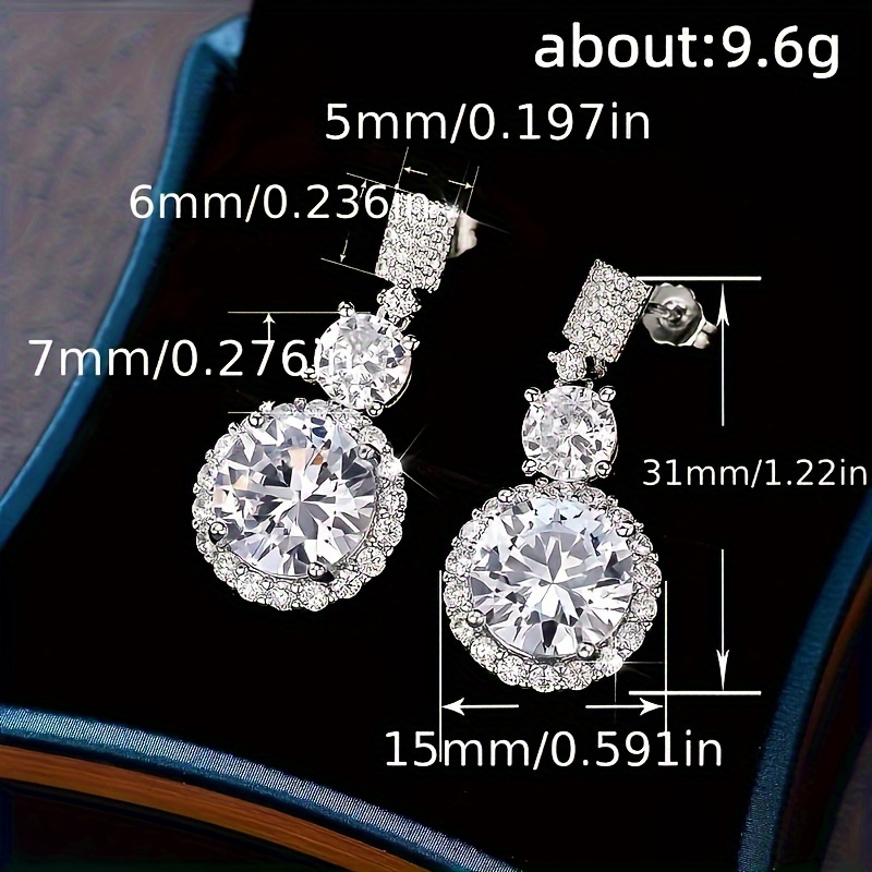 2pcs s925 925 silver plated with 5     stone lop ear earrings fire color super     deal party wedding holiday event daily wear engagement wedding holiday birthday anniversary ideal gift Product details 4