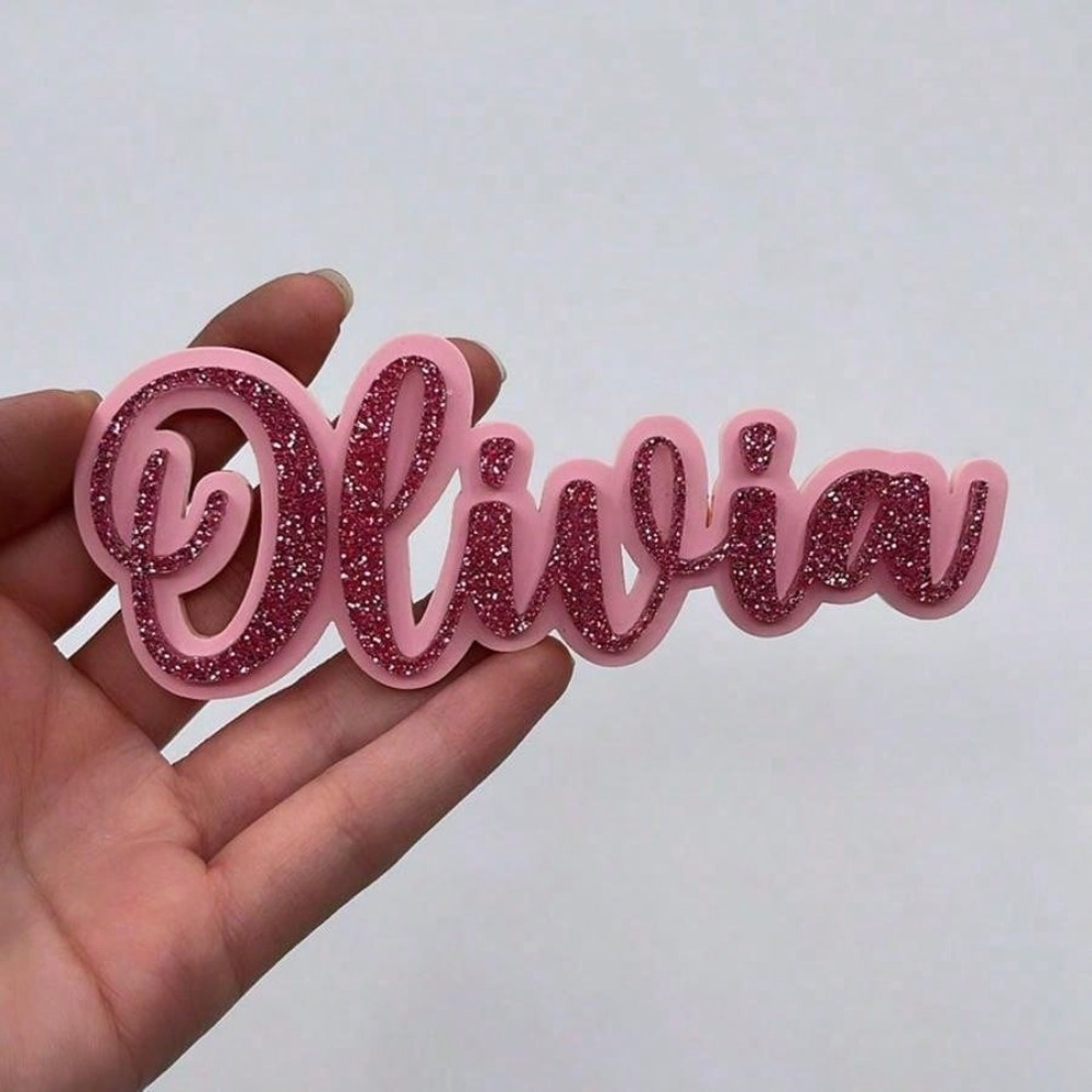 Custom Name Acrylic Cake Topper, Personalized Cake Topper, Birthday Gift, Birthday Cake Decoration, Valentine's Day Gift