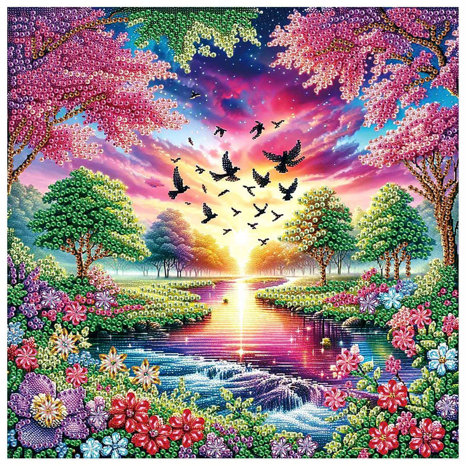 TEMU This Kit Showcases A , Featuring A 5d Unique Puzzle Craft, Perfect For Novices. Great For Embellishing The Walls Of Bedrooms, Offices, And