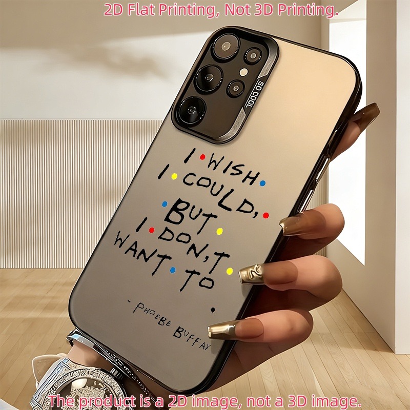 TEMU Phone Case: [2d Flat] Warner Officially Licensed Classic Quote Phone Case Compatible With S26 25 24 23 22 21 20 Edge Fe & A57 37 17 07 56 36 26