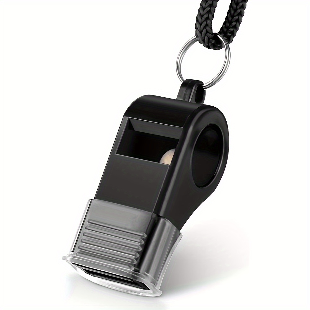 TEMU Sports Whistle With Lanyard - Made Of Durable Pvc, Perfect For And Referees
