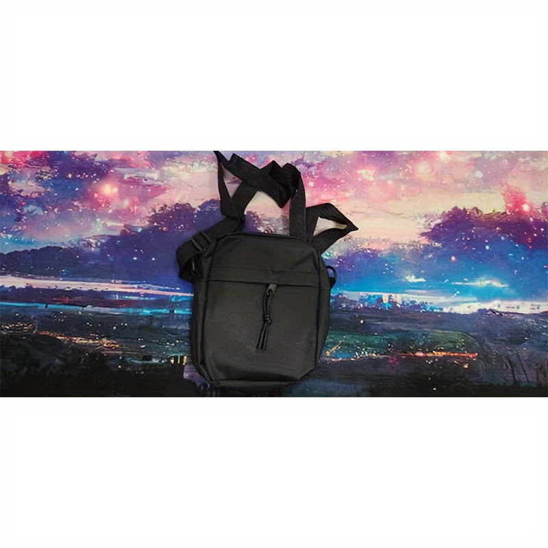 Image of Single Shoulder Bag - Neutral Men's And Women' Shoulder Crossbody Bag, Single Shoulder Mini Square Bag, Casual And Lightweight Mobile Bag [opening Random]