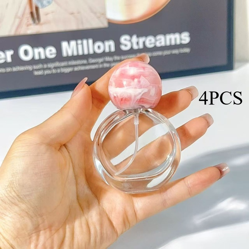 TEMU 4pcs Fragrance Bottles Spray High-end Glass Portable Travel Exquisite Perfume Bottle Sampler