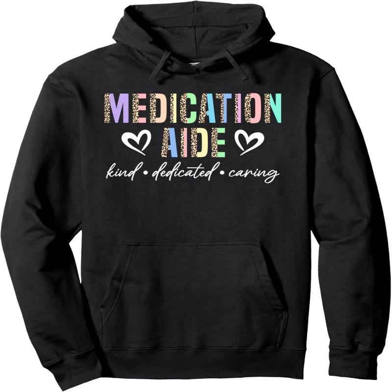 

1pc Medication Appreciation - 100% Slight , , Long Sleeve, Hooded , Regular Fit, -