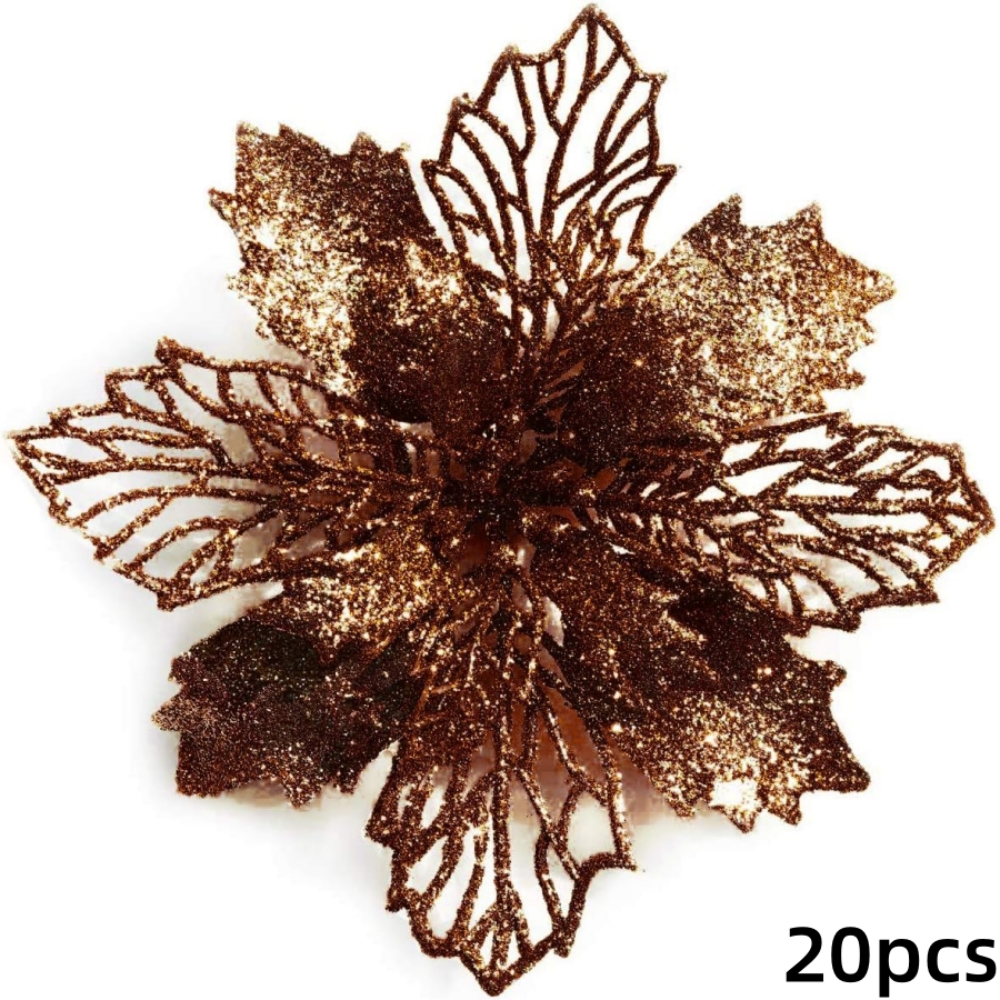 

20pcs Decorations, Plastic Christmas Tree Ornaments, For , Wreath, & Mat Placement - No Needed