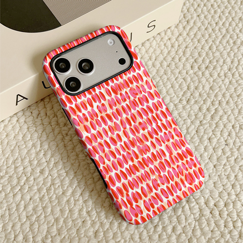 TEMU para Teléfono - 1 Anti-Caída Minimalista de Rosa Oval Abstracto, de Teléfono de Material TPU Duro de Película Dos En Uno, Adecuada para