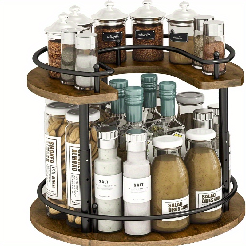 tier lazy susan spice organizer stable carousel base Temu