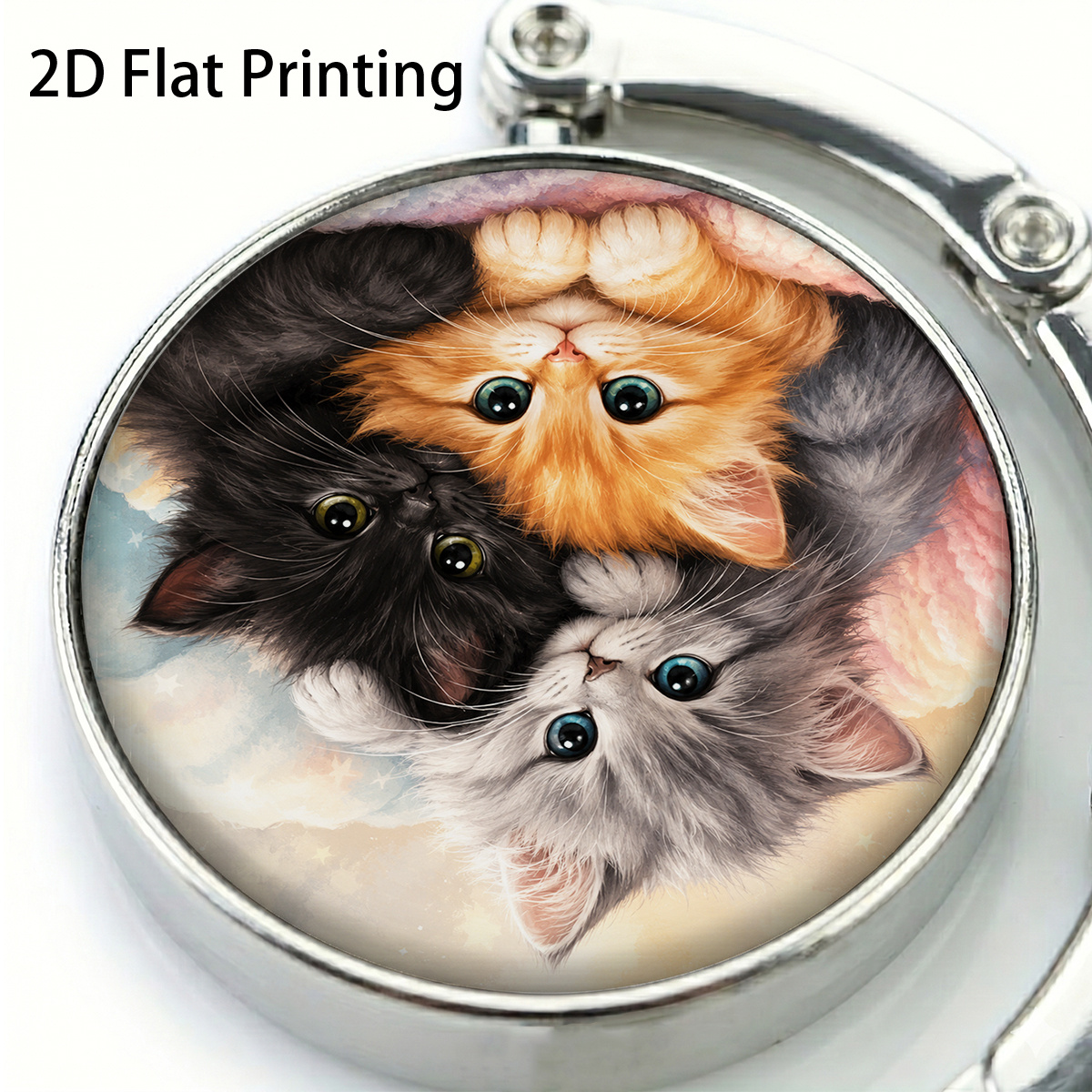 TEMU 2d Flat, 1pc Hook, 2d Flat Printing | Snuggling , Cozy Decorative Pattern | Birthday Gift | Dual Use For Travel And Home | Portable Bag |