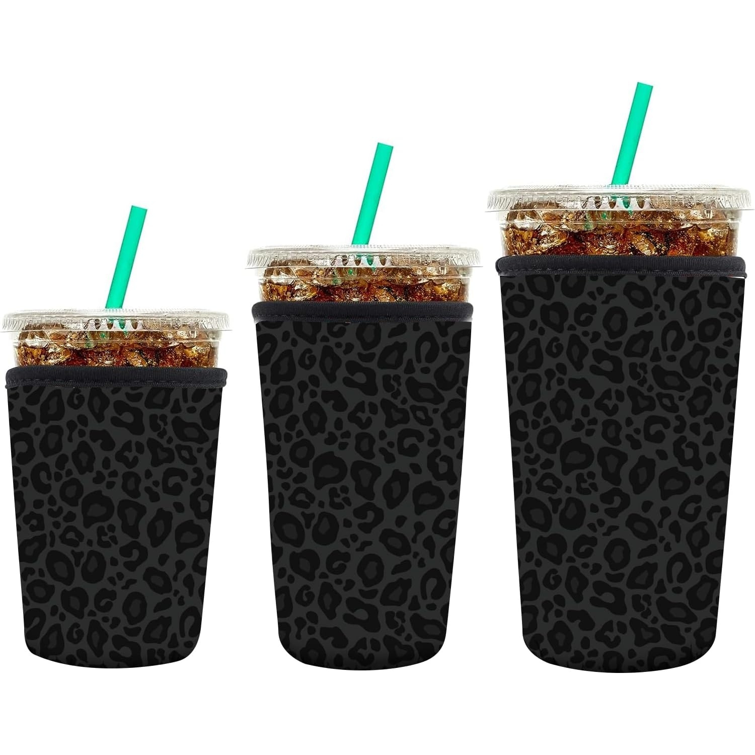 TEMU 3-pack Reusable Neoprene Insulated Sleeves, Suitable For Iced Coffee Mugs, Mug Sleeves, Fits 16-32 Oz Coffee Mugs, Cute Hot And Cold Drink Sleeves, Print