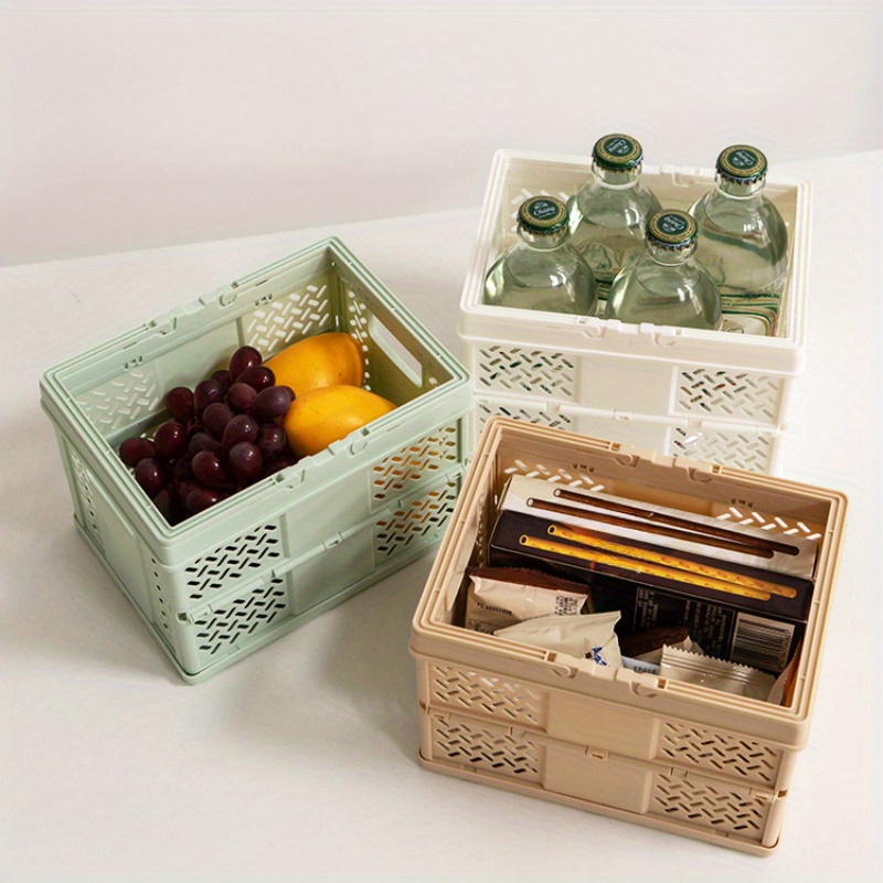 6pcs Classic Foldable Storage Baskets in Vibrant Colours
