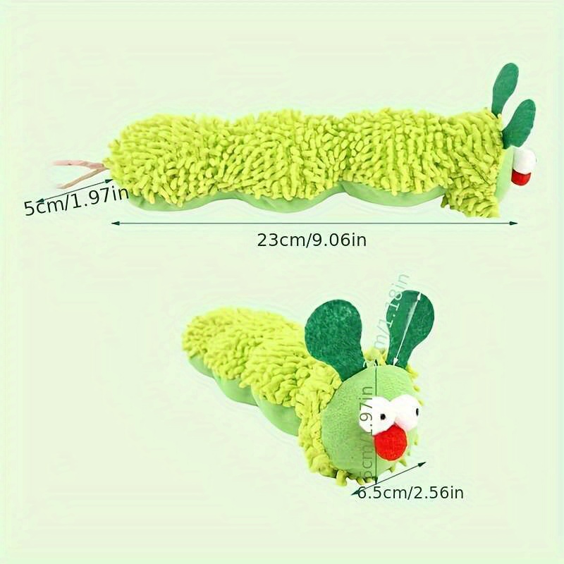 Interactive Plush Broad Bean Cat and Dog Toy with Animal Print, Soft Fabric Pillow and Durable Plastic, Safe for All Breeds and Sizes