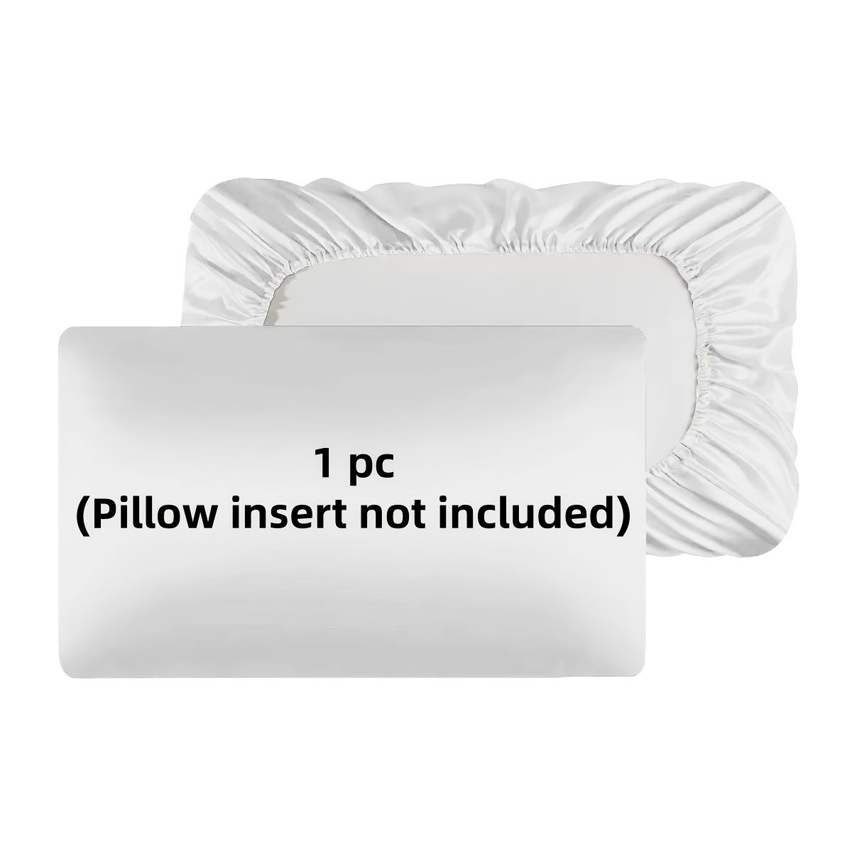 TEMU 1pc Pillowcase With Elastic Band, Good Stretchability, Suitable For Pillow Shapes, Ideal For Home And Travel Use